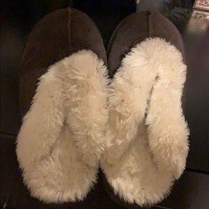 Brown slippers